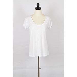 James Perse White V-Neck T-Shirt Size 2 / M